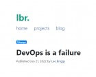 DevOps is a Failure